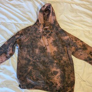 Extra-soft Bleach Tie-Dyed Hoodie, Unisex, Medium/Large